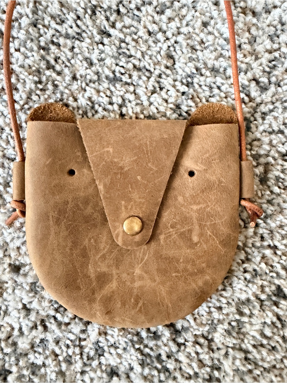 Small Bear 🐻  Brown Leather Child’s Bag